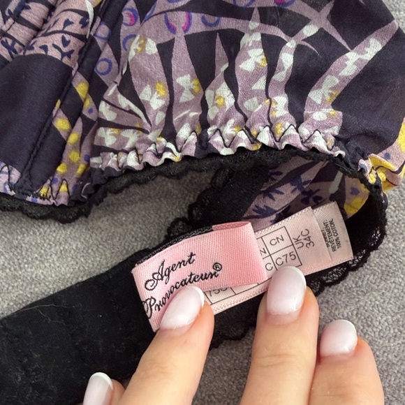 Agent Provocateur Floral Print Women's Bikini Set: Top 34C / bottoms size 2 - Picture 2 of 8